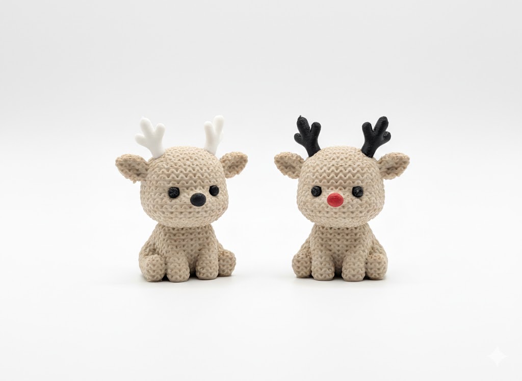 Вязаный оленёнок