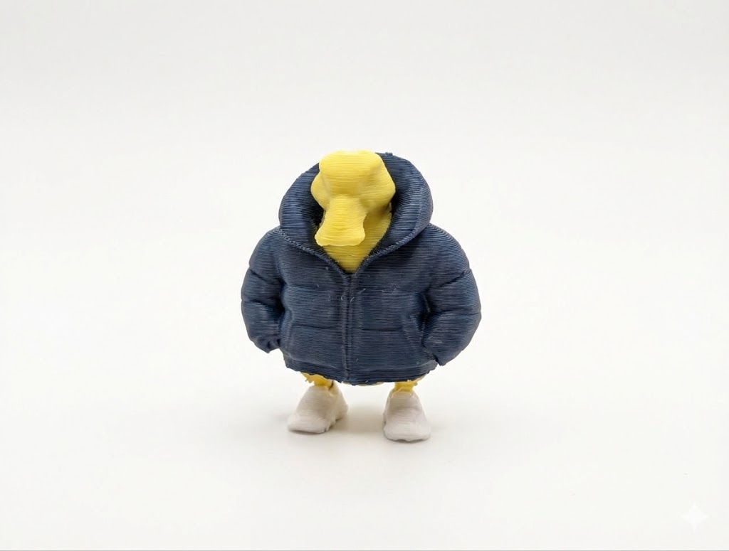 Утка в куртке