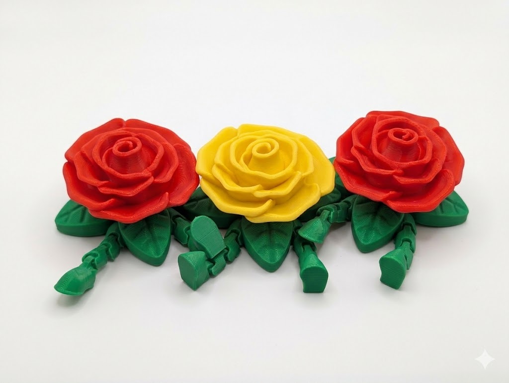 3 Розы на ножках